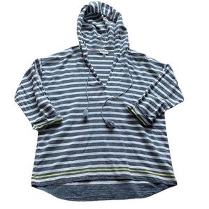 Soft Joie striped high low hooded top